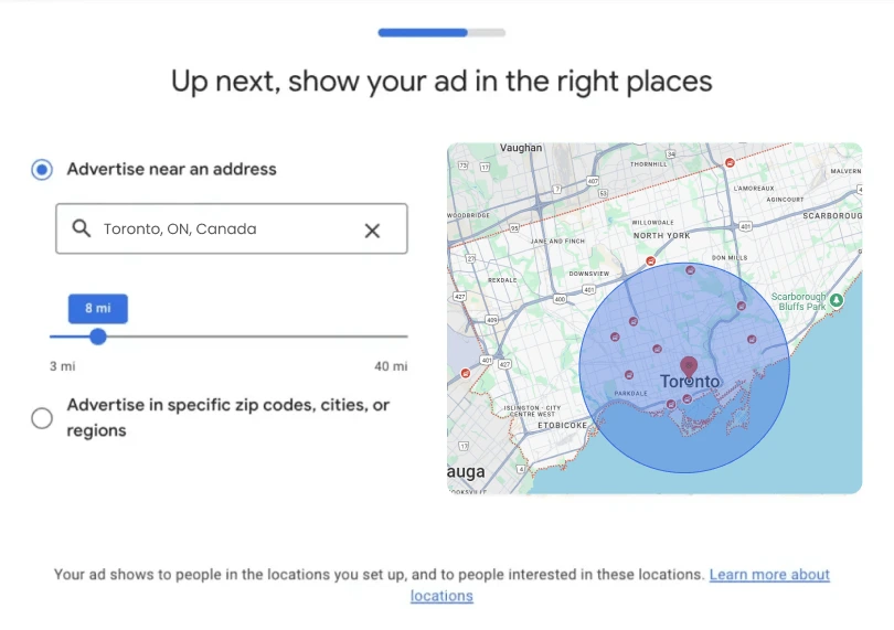 Geographic targeting for dental